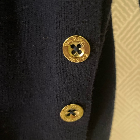 Lilly Pulitzer Caralynn Sweater Navy Elephant Intarsia Size Medium - Picture 7 of 8